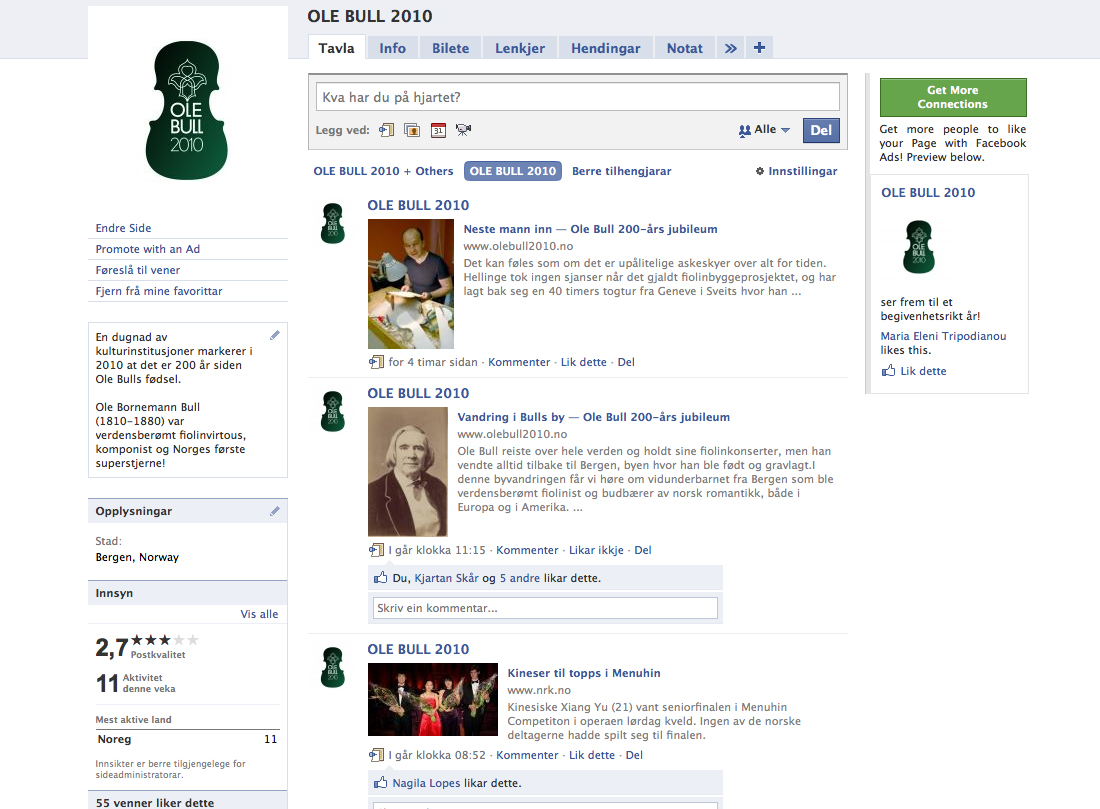 Bull på Facebook