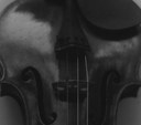 Utsnitt av ett av Sandbergs fotografier av mesterinstrumentene. Tom Sandbergs mesterinstrumenter